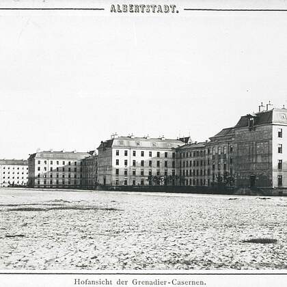 Albertstadt. Hofansicht der Grenadier-Casernen