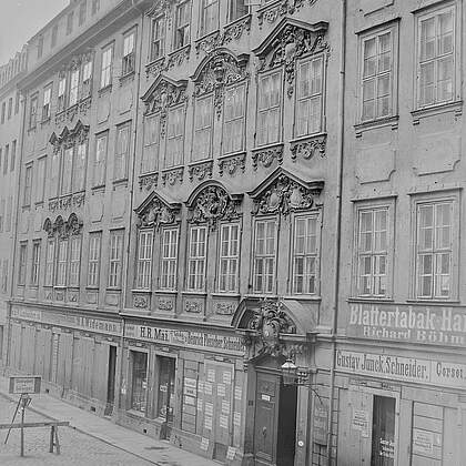 Palais Brühl, vor 1885