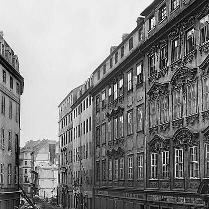 Palais Brühl, vor 1885