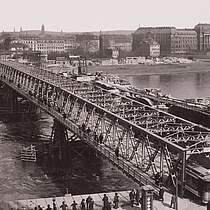 Augustusbrücke, Abbruch, April 1908, 1908.04