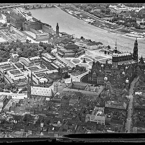 Blick auf die Altstadt, Luftbild, 1923