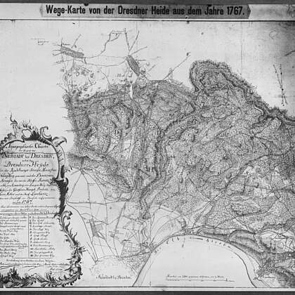 Wege-Karte der Dresdner Heide aus dem Jahre 1767