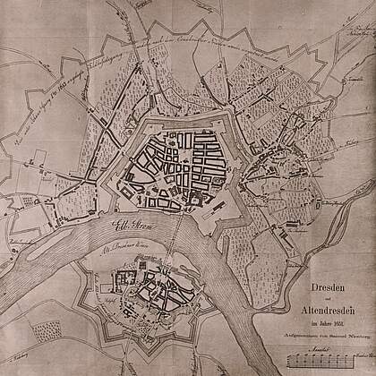 Dresden und Altendresden im Jahre 1651