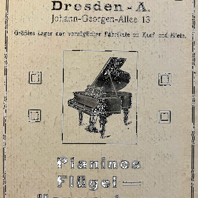 Werbung Piano- und Harmonium-Haus Stolzenberg Werbung Piano- und Harmonium-Haus Stolzenberg