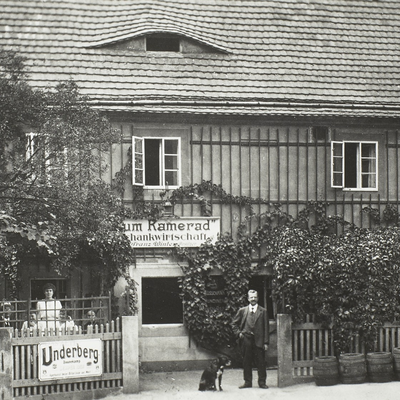Schankwirtschaft "Zum Kamerad", um 1910 Schankwirtschaft "Zum Kamerad", um 1910