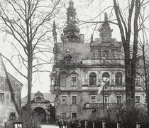 Schloss Prohlis, Ansicht von der Zufahrt aus, um 1950