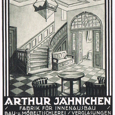 Werbung Möbelfabrik Arthur Jähnichen Werbung Möbelfabrik Arthur Jähnichen