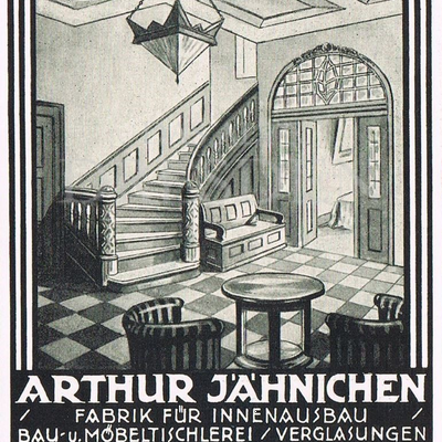Werbung Möbelfabrik Arthur Jähnichen Werbung Möbelfabrik Arthur Jähnichen