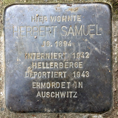 Stolperstein: Herbert Samuel