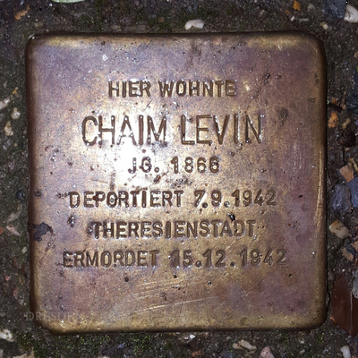 Stolperstein: Chaim Lewin Stolperstein: Chaim Lewin